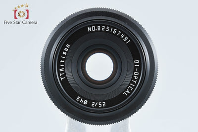 【中古】銘匠光学 TTArtisan 25mm f/2 富士フイルムXマウント用