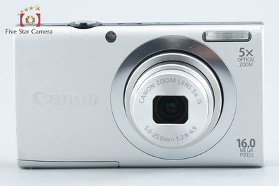 【中古】Canon キヤノン PowerShot A2400 IS シルバー コンパクトデジタルカメラ