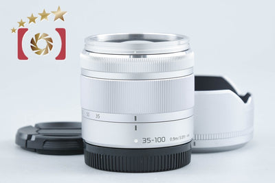 【中古】Panasonic パナソニック LUMIX G VARIO 35-100mm f/4-5.6 ASPH. MEGA O.I.S. H-FS35100 シルバー