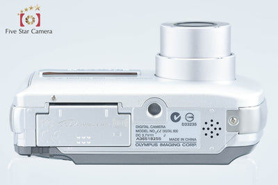 【中古】OLYMPUS オリンパス μ DIGITAL 800 シルバー コンパクトデジタルカメラ 元箱付き