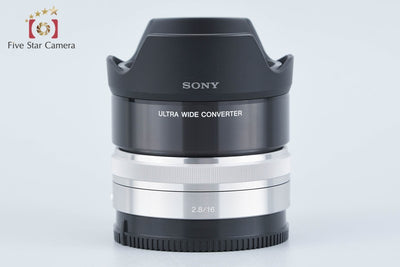 【中古】SONY ソニー E 16mm f/2.8 SEL16F28 + VCL-ECU2 ウルトラワイドコンバーター