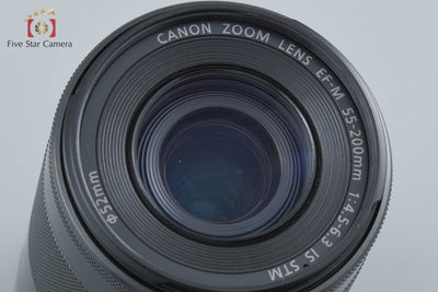 【中古】Canon キヤノン EF-M 55-200mm f/4.5-6.3 IS STM ブラック