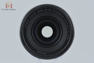 【中古】Canon キヤノン EF-M 55-200mm f/4.5-6.3 IS STM ブラック