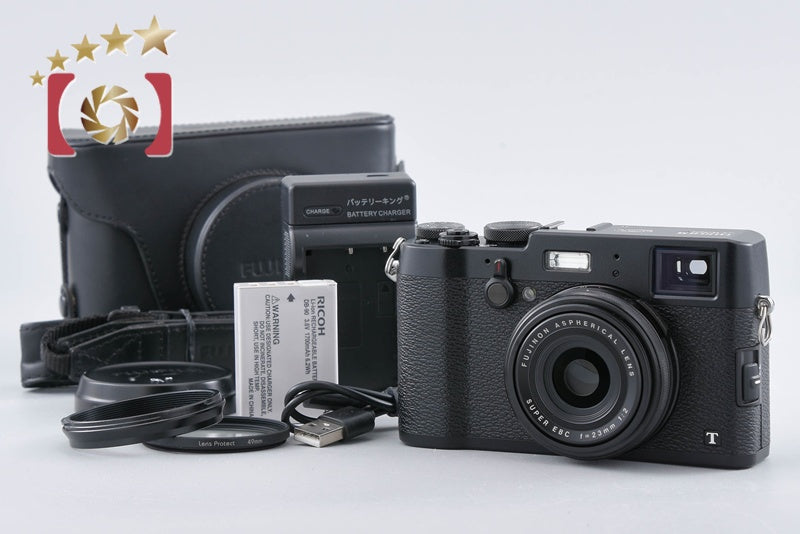 【中古】FUJIFILM 富士フイルム X100T ブラック コンパクトデジタルカメラ シャッター回数僅少