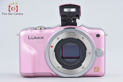 【中古】Panasonic パナソニック LUMIX DMC-GF3 フェアリーピンク 電動ズームレンズキット シャッター回数僅少