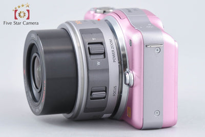 【中古】Panasonic パナソニック LUMIX DMC-GF3 フェアリーピンク 電動ズームレンズキット シャッター回数僅少