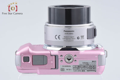 【中古】Panasonic パナソニック LUMIX DMC-GF3 フェアリーピンク 電動ズームレンズキット シャッター回数僅少