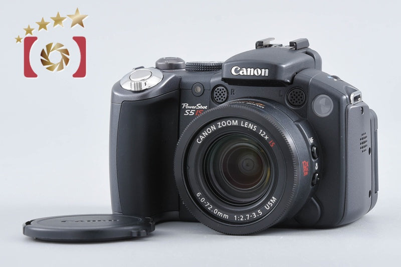 【中古】Canon キヤノン PowerShot S5 IS ブラック コンパクトデジタルカメラ