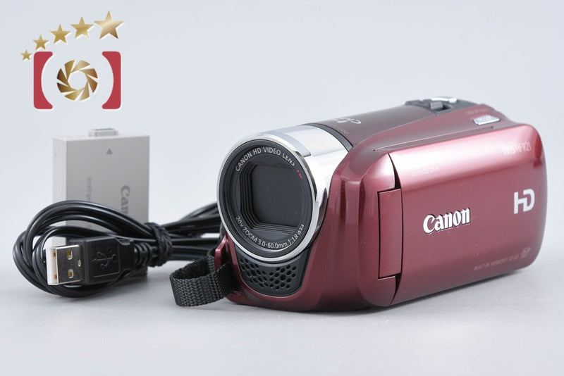 【中古】Canon キヤノン iVIS HF R21 レッド ビデオカメラ