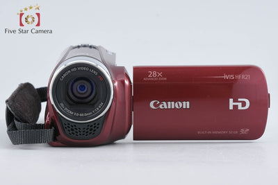 【中古】Canon キヤノン iVIS HF R21 レッド ビデオカメラ