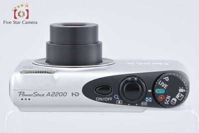 【中古】Canon キヤノン PowerShot A2200 シルバー コンパクトデジタルカメラ