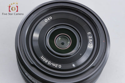【中古】SONY ソニー E 20mm f/2.8 SEL20F28 元箱付き