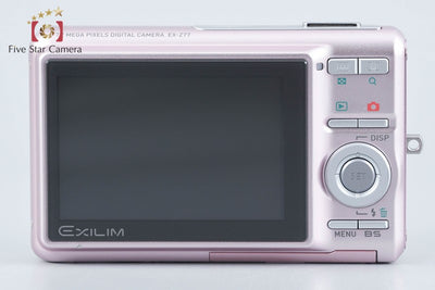 【中古】CASIO カシオ EXILIM EX-Z77 ピンク コンパクトデジタルカメラ 元箱付き