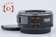 【中古】Panasonic パナソニック LUMIX G X VARIO 14-42mm f/3.5-5.6 ASPH. POWER O.I.S. H-PS14042 ブラック