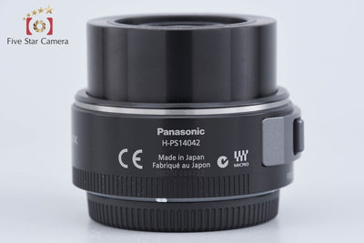 【中古】Panasonic パナソニック LUMIX G X VARIO 14-42mm f/3.5-5.6 ASPH. POWER O.I.S. H-PS14042 ブラック