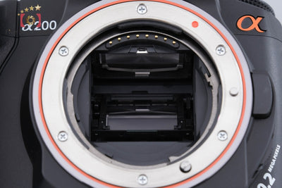 【中古】SONY ソニー α200 DSLR-A200 ブラック デジタル一眼レフカメラ