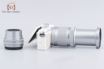 【中古】OLYMPUS オリンパス PEN Lite E-PL7 EZ ダブルズームキット ホワイト シャッター回数僅少