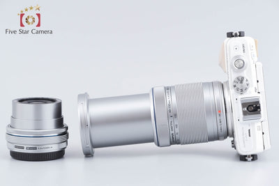 【中古】OLYMPUS オリンパス PEN Lite E-PL7 EZ ダブルズームキット ホワイト シャッター回数僅少