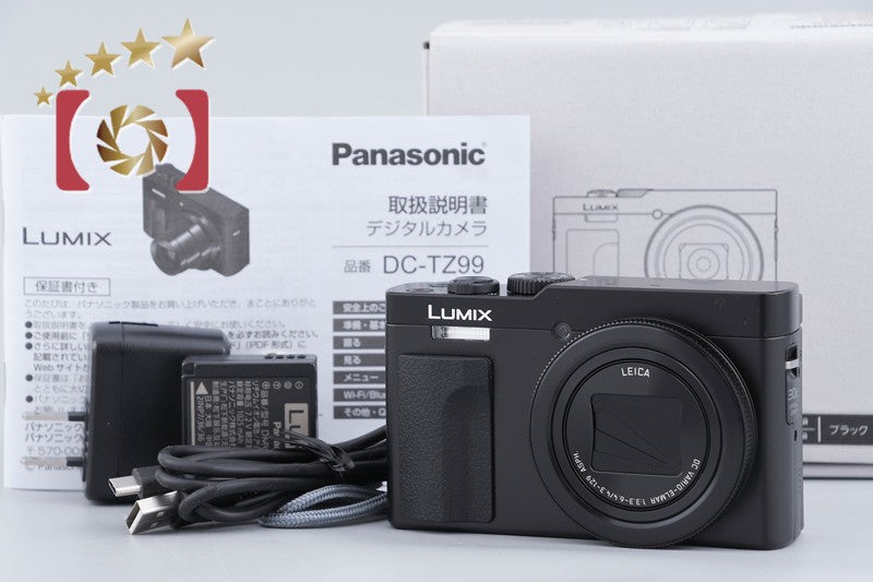 【中古】Panasonic パナソニック LUMIX DC-TZ99 ブラック コンパクトデジタルカメラ 元箱付き