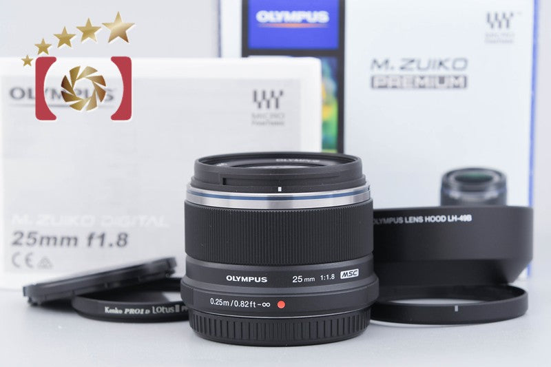 【中古】OLYMPUS オリンパス M.ZUIKO DIGITAL 25mm f/1.8 ブラック 元箱付き
