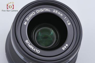【中古】OLYMPUS オリンパス M.ZUIKO DIGITAL 25mm f/1.8 ブラック 元箱付き
