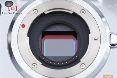 【中古】Panasonic パナソニック LUMIX G DMC-G5 シルバー レンズキット シャッター回数僅少 元箱付き