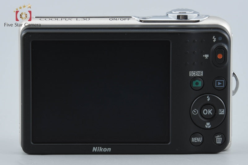 中古】Nikon ニコン COOLPIX L30 シルバー コンパクトデジタルカメラ