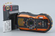 【中古】RICOH リコー PENTAX ペンタックス WG-3 オレンジ 防水アクションカメラ シャッター回数僅少