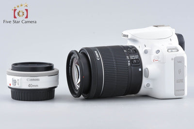【中古】Canon キヤノン EOS Kiss X7 ダブルレンズキット ホワイト 元箱付き