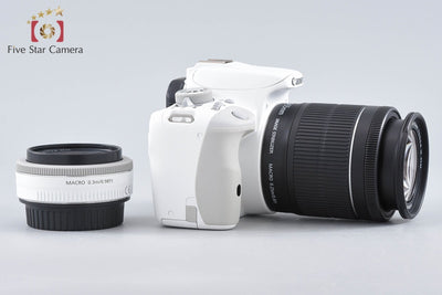 【中古】Canon キヤノン EOS Kiss X7 ダブルレンズキット ホワイト 元箱付き