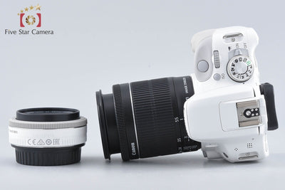 【中古】Canon キヤノン EOS Kiss X7 ダブルレンズキット ホワイト 元箱付き