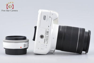 【中古】Canon キヤノン EOS Kiss X7 ダブルレンズキット ホワイト 元箱付き