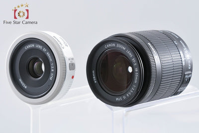 【中古】Canon キヤノン EOS Kiss X7 ダブルレンズキット ホワイト 元箱付き