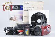 【中古】SONY ソニー ハンディカム HDR-CX180 レッド ビデオカメラ 元箱付き