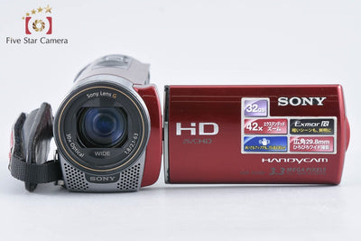 【中古】SONY ソニー ハンディカム HDR-CX180 レッド ビデオカメラ 元箱付き