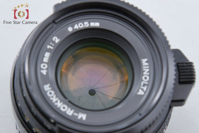 【中古】MINOLTA ミノルタ M-ROKKOR 40mm f/2 ライカMマウント