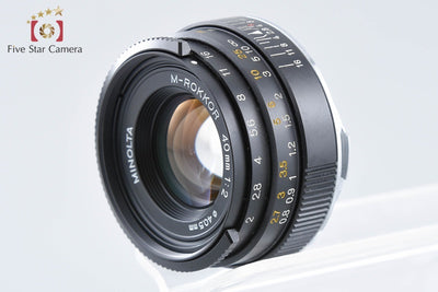 【中古】MINOLTA ミノルタ M-ROKKOR 40mm f/2 ライカMマウント