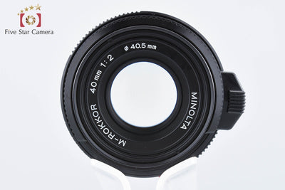 【中古】MINOLTA ミノルタ M-ROKKOR 40mm f/2 ライカMマウント