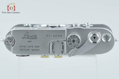 【中古】Leica ライカ M3 ダブルストローク レンジファインダーカメラ 2026.9月 オーバーホール済み