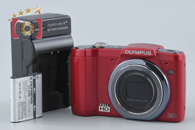 【中古】OLYMPUS オリンパス SZ-20 レッド コンパクトデジタルカメラ
