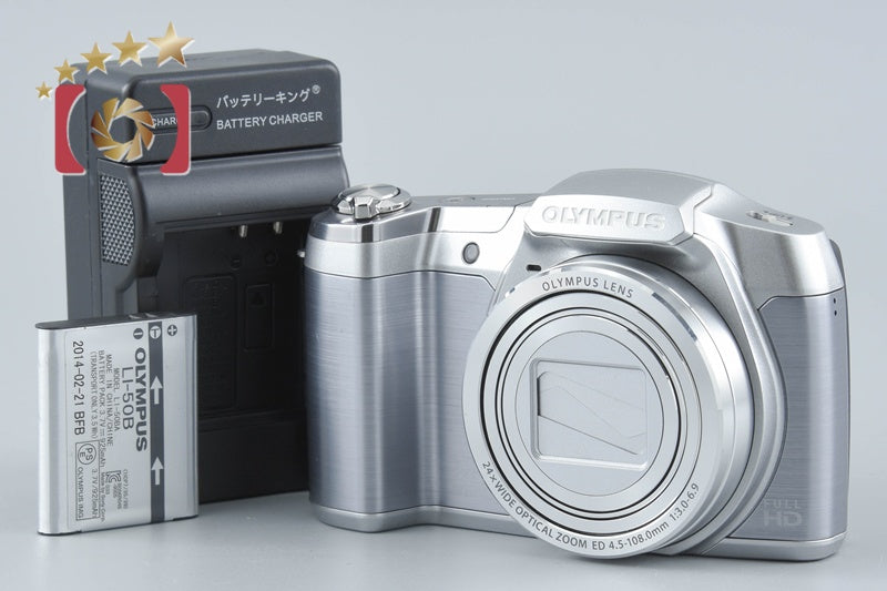 【中古】OLYMPUS オリンパス STYLUS SZ-16 シルバー コンパクトデジタルカメラ
