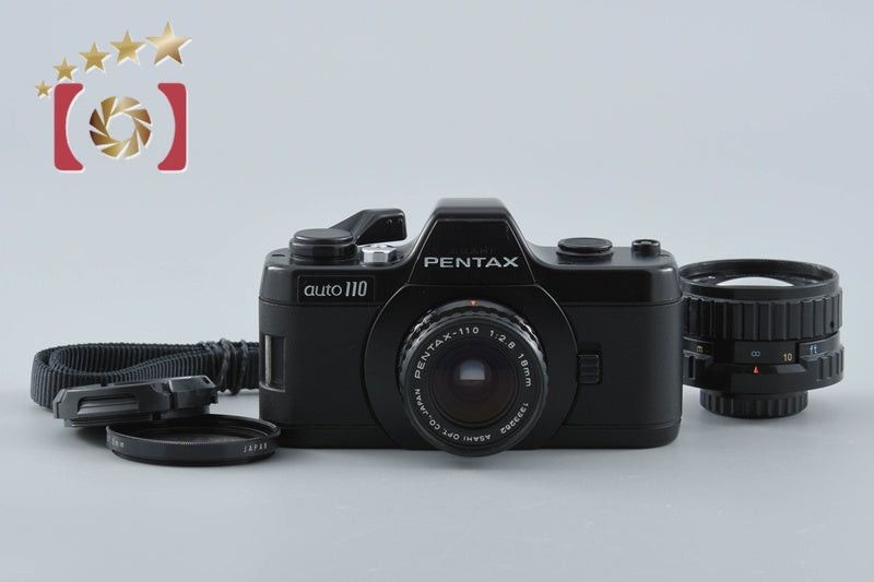【中古】PENTAX ペンタックス auto 110 + 110 18mm f/2.8 + 50mm f/2.8