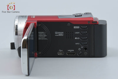 【中古】JVC ケンウッド Everio GZ-HM33 レッド デジタルビデオカメラ