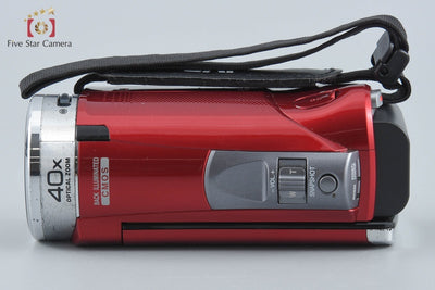 【中古】JVC ケンウッド Everio GZ-HM33 レッド デジタルビデオカメラ