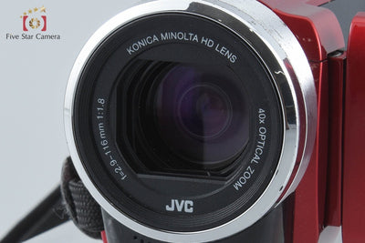 【中古】JVC ケンウッド Everio GZ-HM33 レッド デジタルビデオカメラ