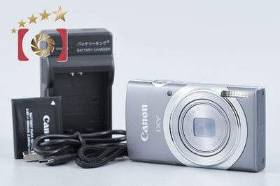 【中古】Canon キヤノン IXY 130 グレー コンパクトデジタルカメラ