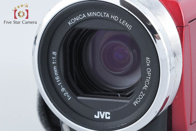 【中古】JVC ケンウッド Everio GZ-E325 ローズレッド ビデオカメラ