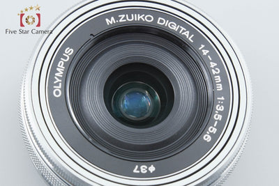 【中古】OLYMPUS オリンパス M.ZUIKO DIGITAL ED 14-42mm f/3.5-5.6 EZ シルバー