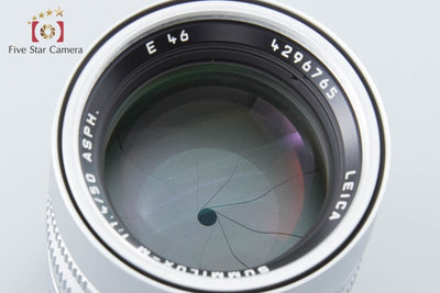 【中古】Leica ライカ SUMMILUX-M 50mm f/1.4 ASPH. E46 11892 6-Bitコード付き シルバー