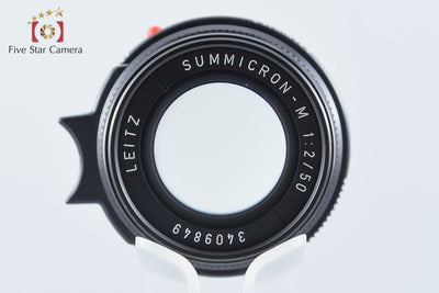 【中古】Leica ライカ SUMMICRON-M 50mm f/2 E39 第3世代 ブラック
